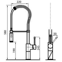 Kuhinjska armatura Foster MAGNUM 8484 000